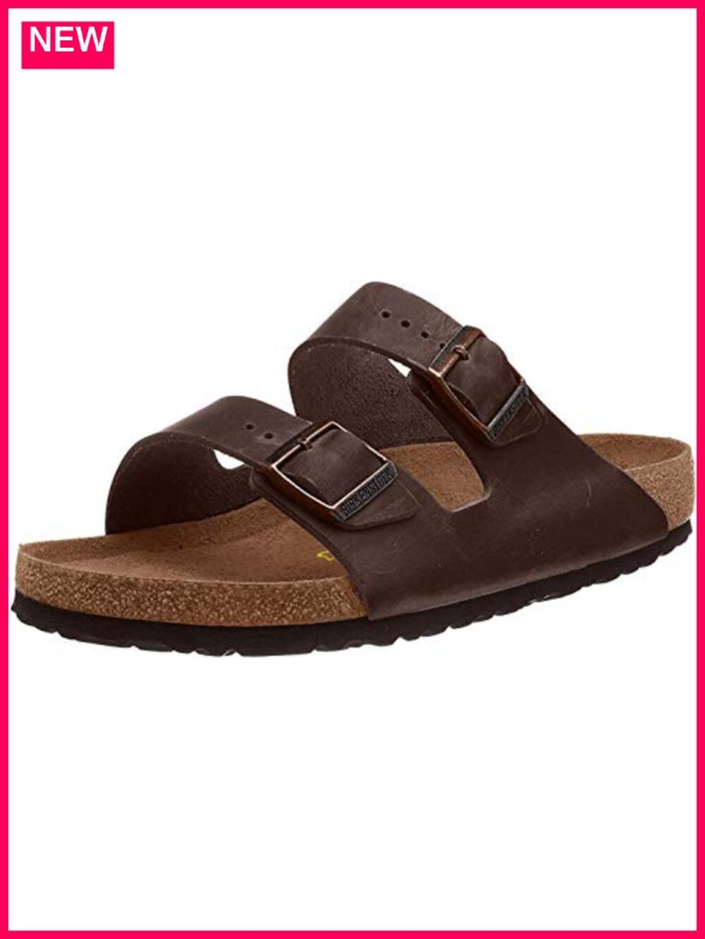 Leather Adjustable Slide Sandals Open Toe Buckle